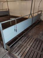 Rvs voertrog. 4.20m lang. 0.50m breed., Ophalen