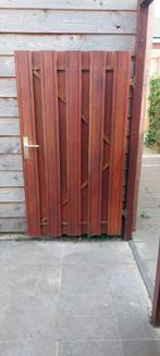 Hardhouten tuindeur 1 meter bij 1,80, Tuin en Terras, Schuttingen, 1 tot 2 meter, Minder dan 3 meter, Ophalen of Verzenden, Zo goed als nieuw