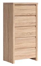 VOORRAAD Sonoma eiken ladekast B56 x D41 x H113 cm NIEUW, Huis en Inrichting, Kasten | Ladekasten, 5 laden of meer, 100 tot 150 cm