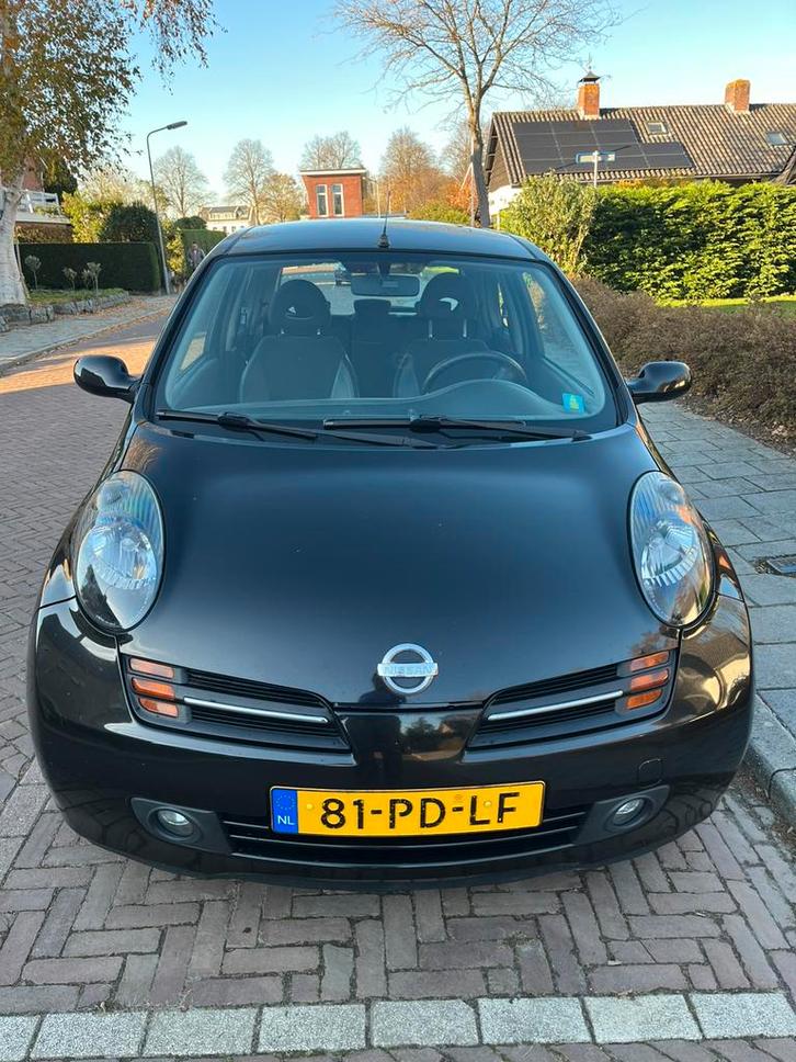 Nissan Micra 1.2 59KW 3DR 2004 Zwart, Auto's, Nissan, Particulier, Micra, Benzine, C, Hatchback, Handgeschakeld, Origineel Nederlands