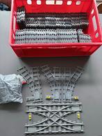 Lego rails 9V RC trein, grote partij, Ophalen of Verzenden, Zo goed als nieuw, Complete set, Lego
