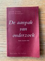 J.H.M. Tromp - De aanpak van onderzoek, J.H.M. Tromp; E.F.H. Rietmeijer, Ophalen of Verzenden, Zo goed als nieuw