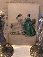 Oude modeprenten, Antiek en Kunst, Ophalen of Verzenden