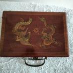 Vintage Mahjong Set in Koffer, Hobby en Vrije tijd, Ophalen of Verzenden, Zo goed als nieuw, Onbekend