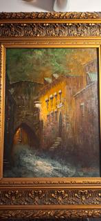 Olieverf van NL schilder W.F. Smith periode 1950/1960., Antiek en Kunst, Kunst | Schilderijen | Klassiek, Ophalen