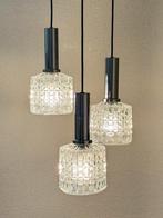 Vintage Cascade Lamp Retro, Jaren 70 Chroom Glas, Space Age, Ophalen of Verzenden, Zo goed als nieuw, Glas