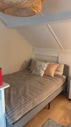 Ikea Bed 140x200 (Slattum) lichtgrijs, Ophalen, Gebruikt, Tweepersoons, 140 cm