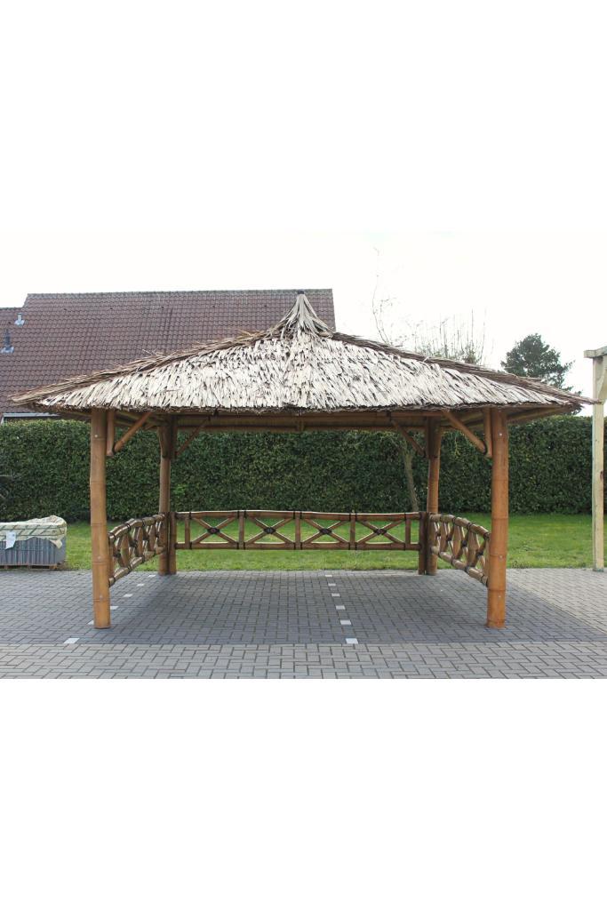 bamboe overkapping, Tuin en Terras, Overkappingen, Zo goed als nieuw, Overige typen, Ophalen