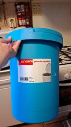 Blauwe Prullenbak - 10 Liter, Huis en Inrichting, Kunststof, Ophalen of Verzenden, Zo goed als nieuw, Minder dan 50 cm