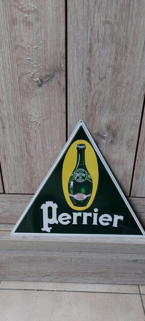 Oud authentiek reclamebord Perrier, Verzamelen, Merken en Reclamevoorwerpen, Nieuw, Reclamebord, Ophalen of Verzenden