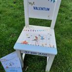 Geboortestoeltje beschilderd met geboortekaartje, Kinderen en Baby's, Kraamcadeaus en Geboorteborden, Ophalen of Verzenden, Nieuw