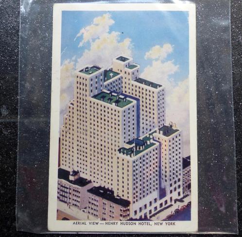 Oude ansichtkaart Henry Hudson hotel New York Dexter Press, Verzamelen, Ansichtkaarten | Buitenland, Gelopen, Buiten Europa, Ophalen of Verzenden