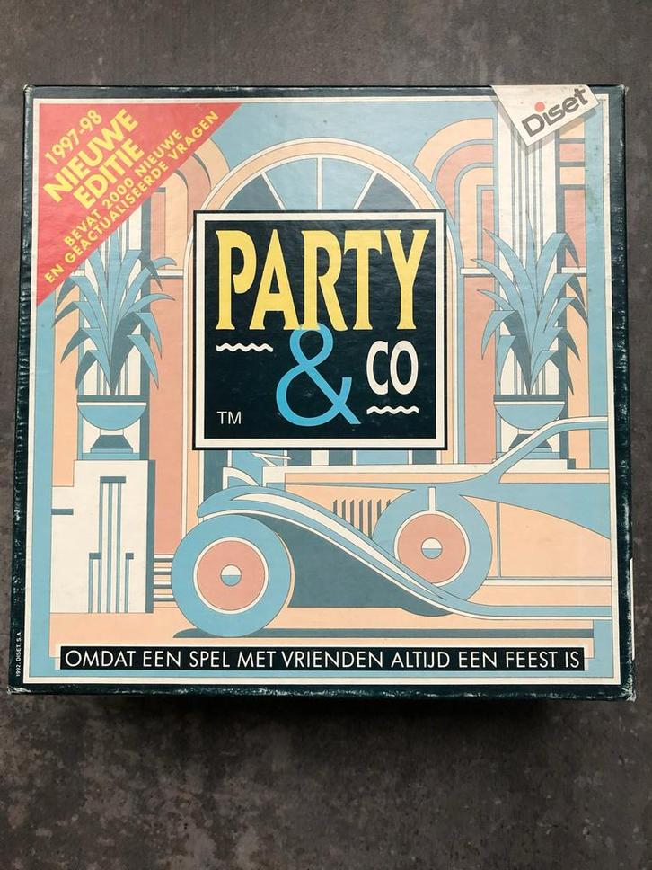 Party & Co - Gezellig gezelschapsspel!, Hobby en Vrije tijd, Gezelschapsspellen | Bordspellen, Zo goed als nieuw, Drie of vier spelers