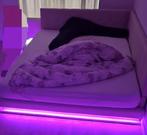 Tienerbed - Breed en Comfortabel, Beige, Zo goed als nieuw, Twijfelaar, 200 cm