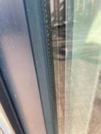 Kozijn met dubbele tuindeuren zijramen, Doe-het-zelf en Verbouw, Deuren en Horren, Ophalen, Glas, 120 cm of meer, 215 cm of meer
