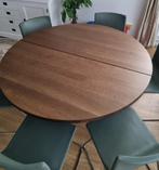 Ronde IKEA eiken tafel, Huis en Inrichting, Ophalen, 50 tot 100 cm, 150 tot 200 cm, Nieuw