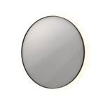 Spiegel led rond INK SP14 100x100 cm mat zwart kader, Ophalen, Nieuw, Rond, 75 tot 100 cm