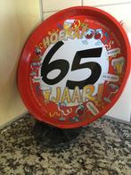 Dienblad Hoera 65 jaar!, Ophalen of Verzenden, Zo goed als nieuw, Versiering, Verjaardag