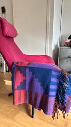 Lamswollen plaid deken jaren 80 kleuren haussmann (hay), Huis en Inrichting, Woonaccessoires | Plaids en Woondekens, Ophalen of Verzenden