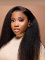 18 inch kinky straight pruik/wig 100% menselijke haar, Ophalen of Verzenden, Nieuw, Pruik of Haarverlenging