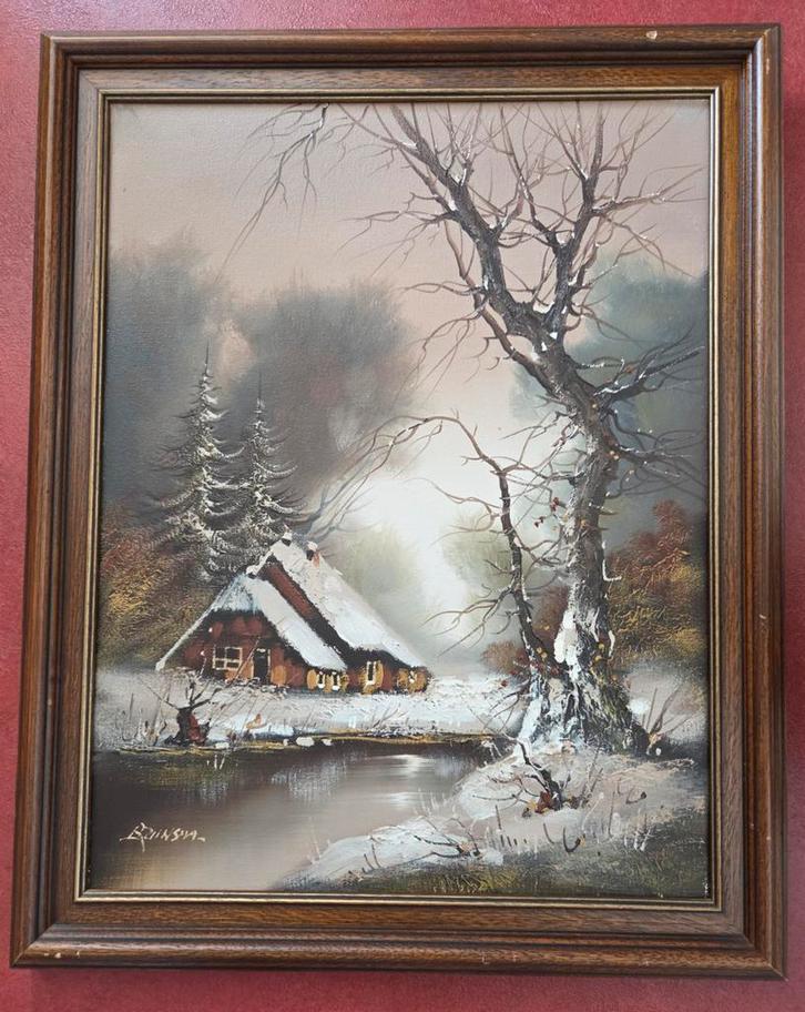 Winterlandschap Cornelis Bruinsma, Antiek en Kunst, Kunst | Schilderijen | Klassiek, Ophalen of Verzenden