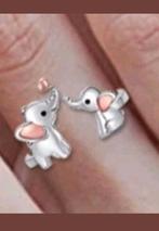 Ring olifanten open, Verzenden, Nieuw, Zilver