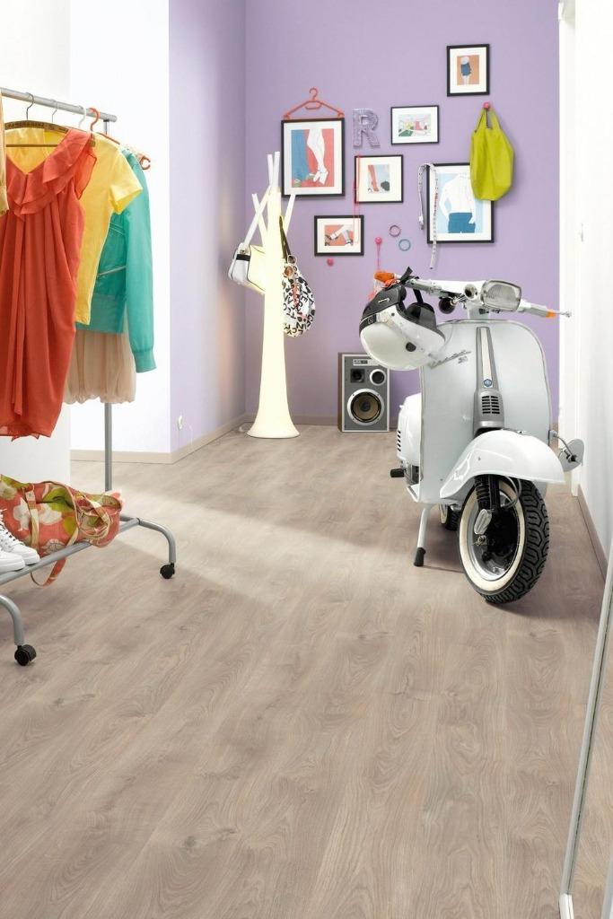 Egger Belfort Eik Zilver, Huis en Inrichting, Stoffering | Vloerbedekking, Nieuw, Laminaat, Beige, Grijs, Overige kleuren, 75 m² of meer
