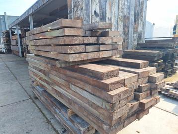 Azobe hardhouten  planken  balken bielzen 8x25cm  beschikbaar voor biedingen