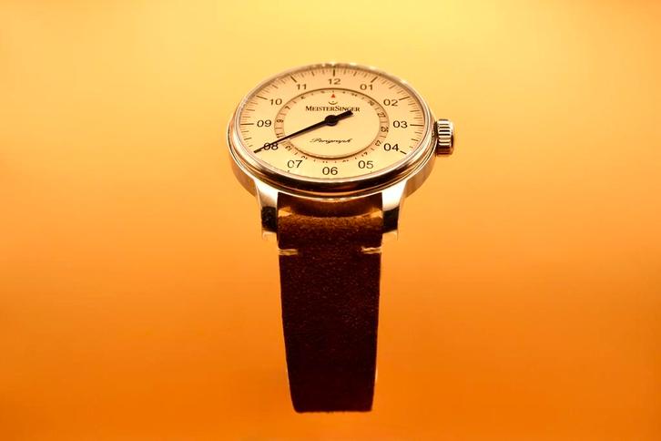 MeisterSinger Perigraph 43mm Full Set, Sieraden, Tassen en Uiterlijk, Horloges | Heren, Zo goed als nieuw, Polshorloge, Overige merken