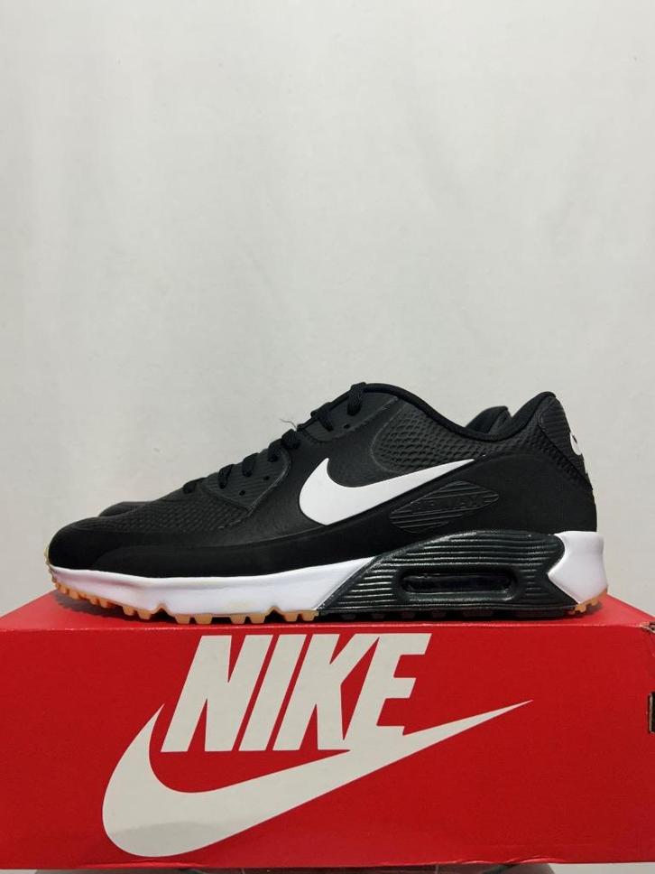 NIEUW IN DOOS! Maat 47,5 - Nike Air Max 90 Golf Black White, Kleding | Heren, Schoenen, Nieuw, Sneakers of Gympen, Zwart, Verzenden