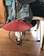 Retro/vintage lamp donker rode kap, Ophalen of Verzenden, Huis en Inrichting