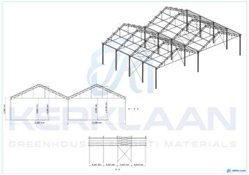 Complete staalconstructie 435 m² | 25.60m x 17.00m beschikbaar voor biedingen