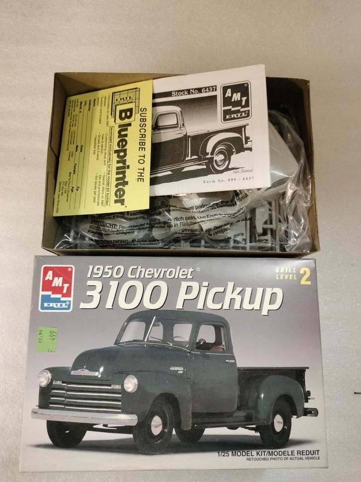 AMT 1950 Chevrolet 3100 Pickup Model, Hobby en Vrije tijd, Modelbouw | Auto's en Voertuigen, Gebruikt, Auto, 1:32 tot 1:50, Ophalen of Verzenden