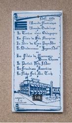 Vintage Tegel als Menukaart Voormalig Euromotel E9 A' dam., Ophalen of Verzenden, Zo goed als nieuw, Gebruiksvoorwerp