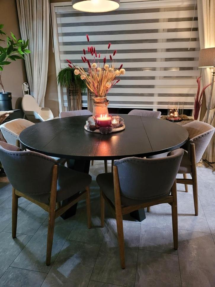 Rhonda Wood Eettafel - 150, Huis en Inrichting, Tafels | Eettafels, Gebruikt, 100 tot 150 cm, 100 tot 150 cm, Vijf personen of meer