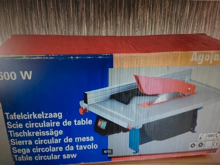 Zaagtafel / Cirkelzaag 600W - Originele Doos!, Doe-het-zelf en Verbouw, Gereedschap | Zaagmachines, Ophalen