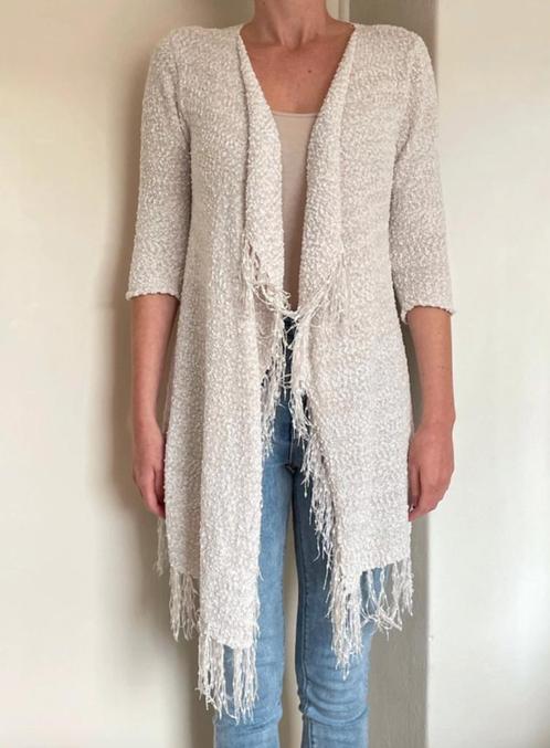 Costes vest crème met franjes maat S, Kleding | Dames, Truien en Vesten, Zo goed als nieuw, Maat 36 (S), Beige, Verzenden