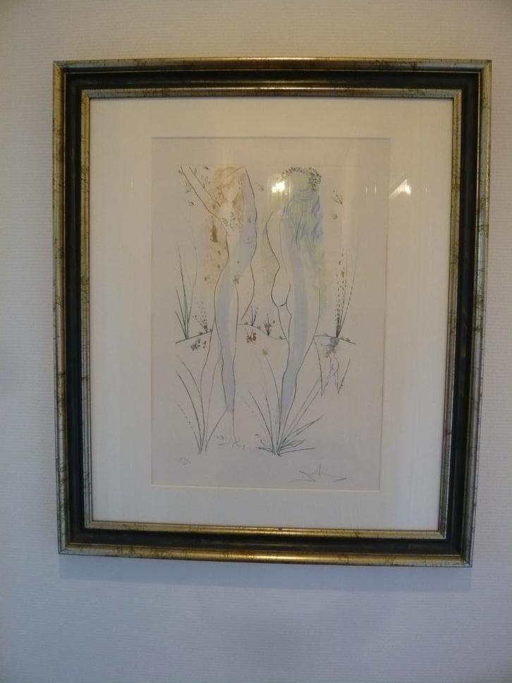 litho Salvador Dalí - Kehr zurück Sulamit erotic art, Antiek en Kunst, Kunst | Litho's en Zeefdrukken, Ophalen of Verzenden