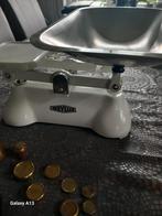 Weegschaal met toebehoren en gewichten., Ophalen, Overige typen, Fijner dan 1 gram, Gebruikt