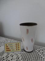 vaas retro jaren 50 met decor motief, Ophalen, Overige kleuren, Aardewerk of Porselein, Zo goed als nieuw