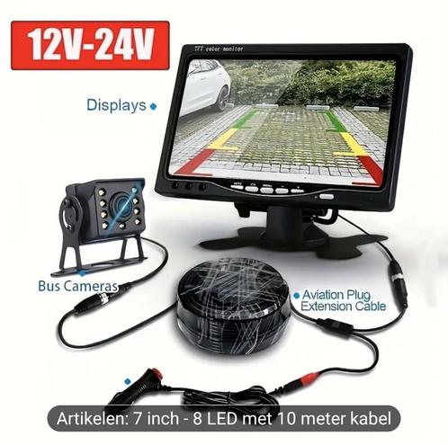 VERKOCHT Achteruitrijcamera met 7 inch. tft kleurenscherm, Auto diversen, Achteruitrijcamera's, Nieuw, Ophalen of Verzenden