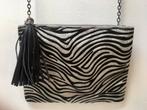 Leuke schoudertas met zebra motief, zo goed als nieuw, Verzenden, Zo goed als nieuw, Zwart, Schoudertasje