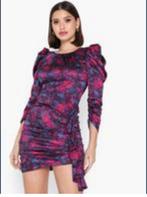 Satijnen jurk paars pofmoiw 36-38, Kleding | Dames, Jurken, Maat 38/40 (M), Paars, Nieuw, Ophalen of Verzenden