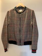 Geruit Bien Bleu Bomberjasje maat S - Uniek!, Overige kleuren, Ophalen of Verzenden, Zo goed als nieuw, Jasje