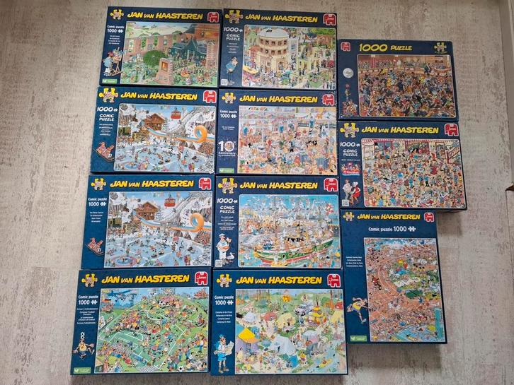 Jan van Haasteren puzzels 1000 stukjes, Hobby en Vrije tijd, Denksport en Puzzels, Zo goed als nieuw, 500 t/m 1500 stukjes, Ophalen of Verzenden