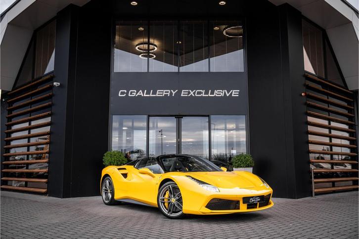 Ferrari 488 3.9 Spider HELE - Giallo Modena | Racing Seats |, Auto's, Ferrari, Bedrijf, Te koop, ABS, Achteruitrijcamera, Airbags