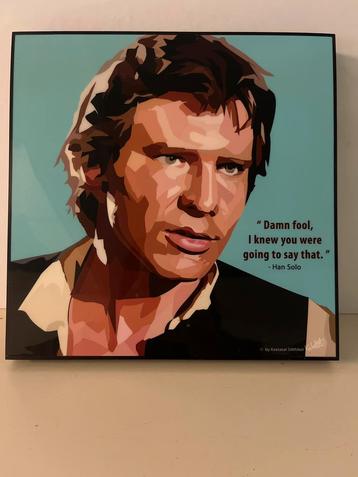 Keetatat Sitthiket Han Solo Print 26x26cm beschikbaar voor biedingen
