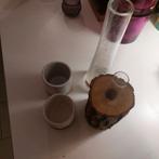 Plantenpotjes, vaasjes en boomstronk decoratie, Huis en Inrichting, Woonaccessoires | Vazen, Gebruikt, Overige kleuren, Aardewerk of Porselein