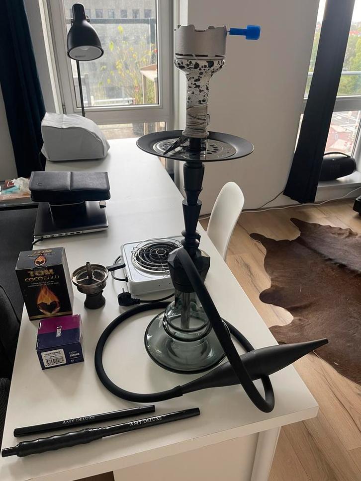 Waterpijp/Shisha Amy Deluxe Set, Verzamelen, Rookartikelen, Aanstekers en Luciferdoosjes, Zo goed als nieuw, Ophalen