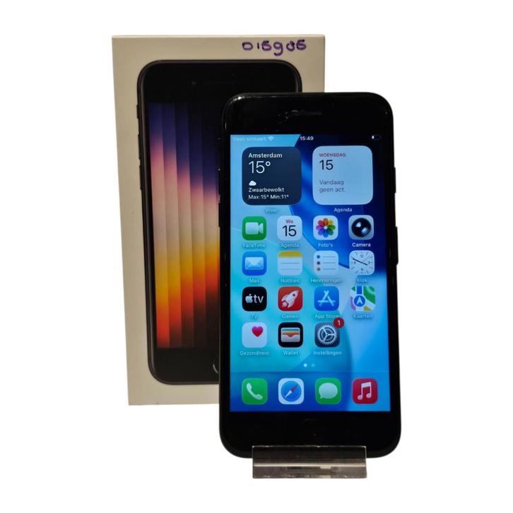 iPhone SE 2022 64GB Zwart | Nette Staat, Telecommunicatie, Mobiele telefoons | Apple iPhone, Gebruikt